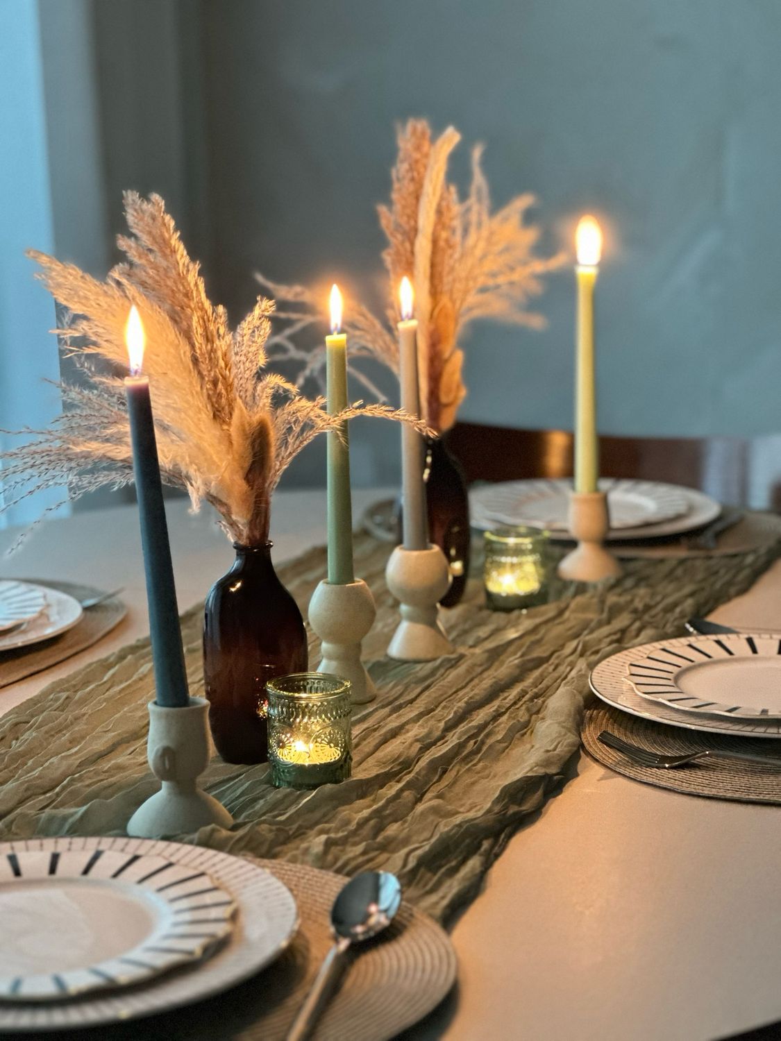 Pastel Green Table Setup