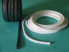TRECCE IN COTONE GRASSATA-TEFLONATA-GRAFITATA (FIBRA DI VETRO)