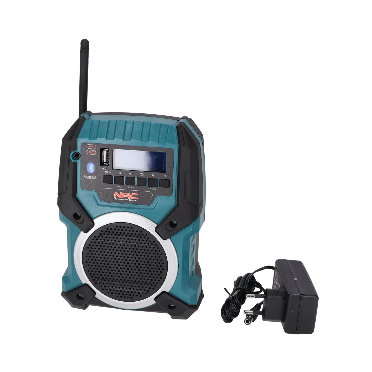 RADIO AKUMULATOROWE 20V / 240V NAC RJ-LI-20V Bluetooth USB Body solo