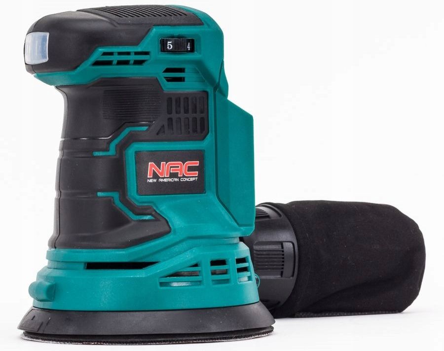 AKUMULATOROWA SZLIFIERKA MIMOŚRODOWA NAC OS-125-LI-20V, Body bez aku I ład