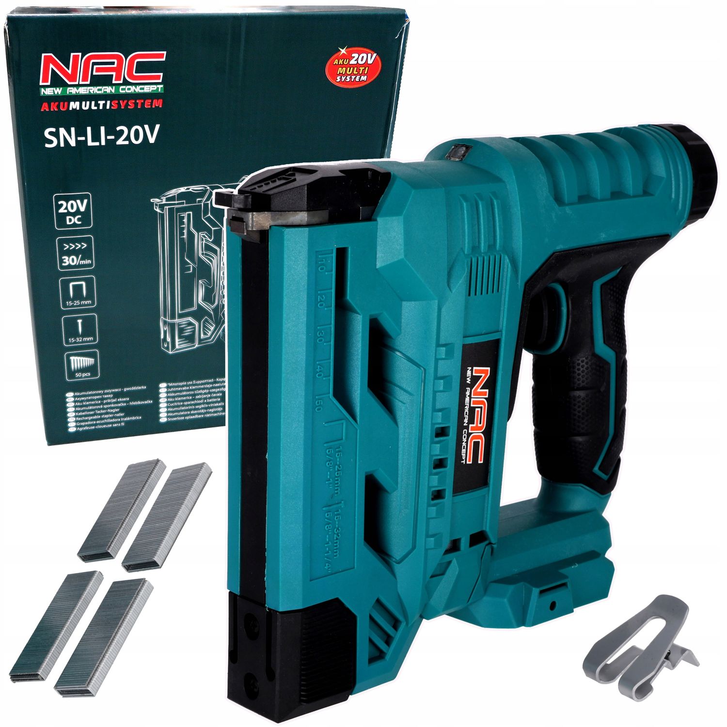 AKUMULATOROWY ZSZYWACZ - GWOŻDZIARKA SN-LI- 20V AkuMultiSystem!