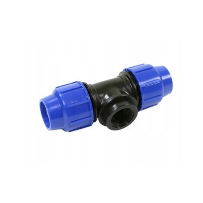 Trójnik skręcany PE 25 x 1" GW x 25 mm do zraszaczy i rur PE