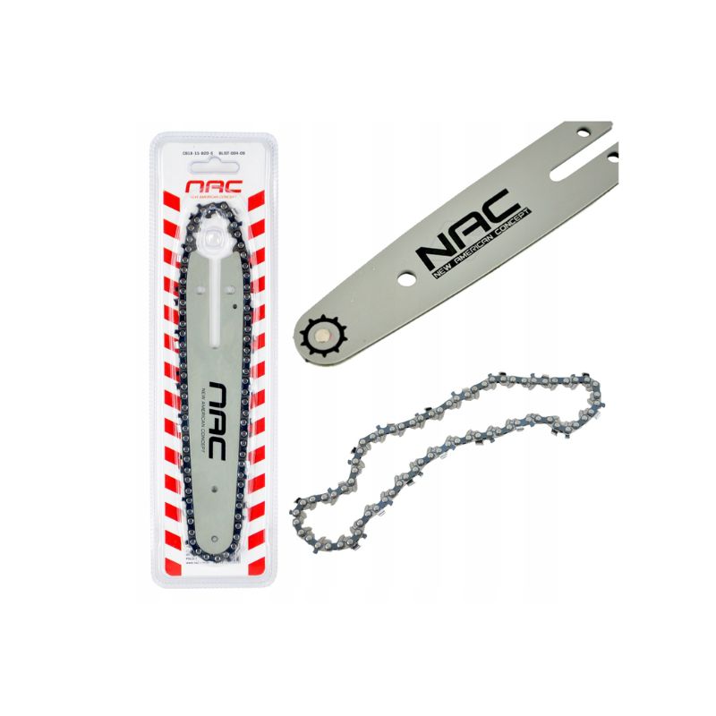 ZESTAW - PROWADNICA 8" + ŁAŃCUCH 45 OGNIW (1/4" x 1,1 MM) - NAC CB18-20-B20-S