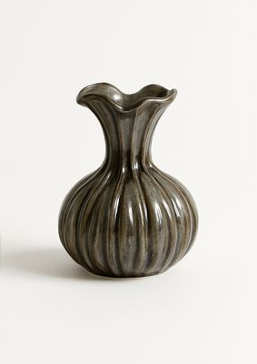 Organische Vaas in Grijs/Groen