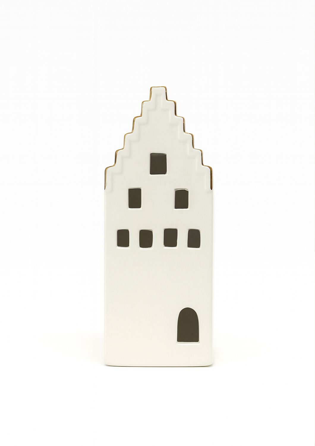 Keramieken huisje met licht