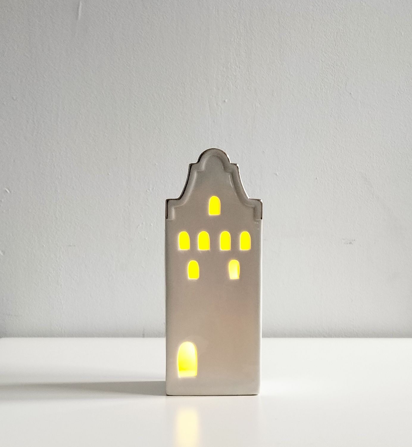 Huisje met led verlichting