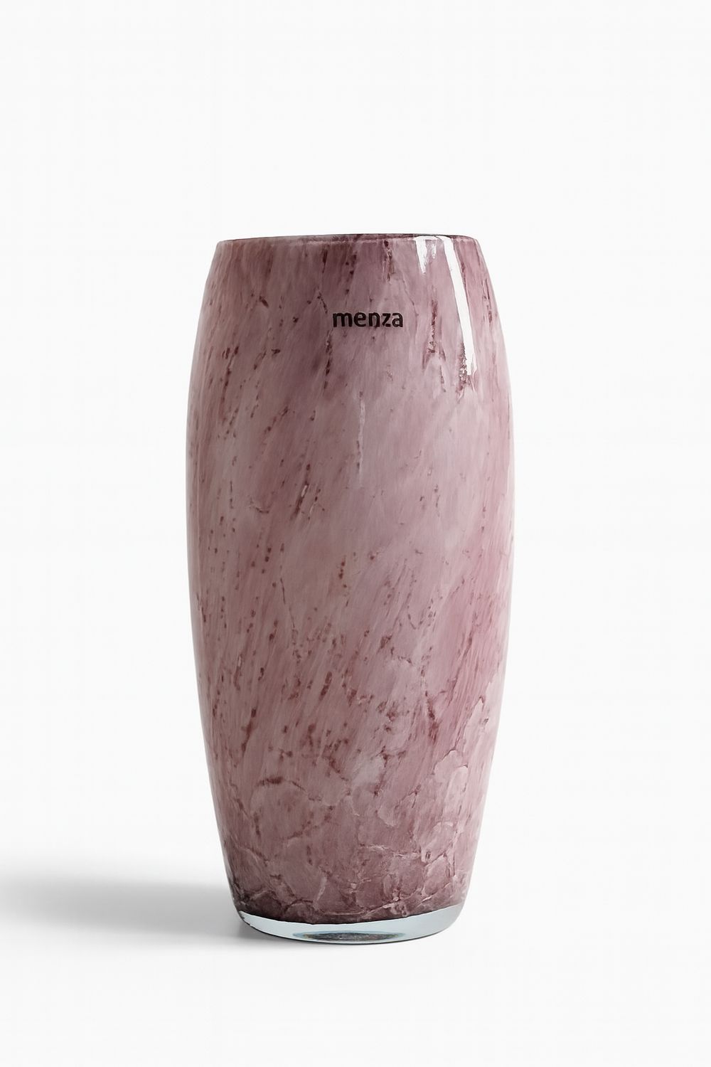 Menza Luxe Glas Vaas - Marmerlook Oudroze