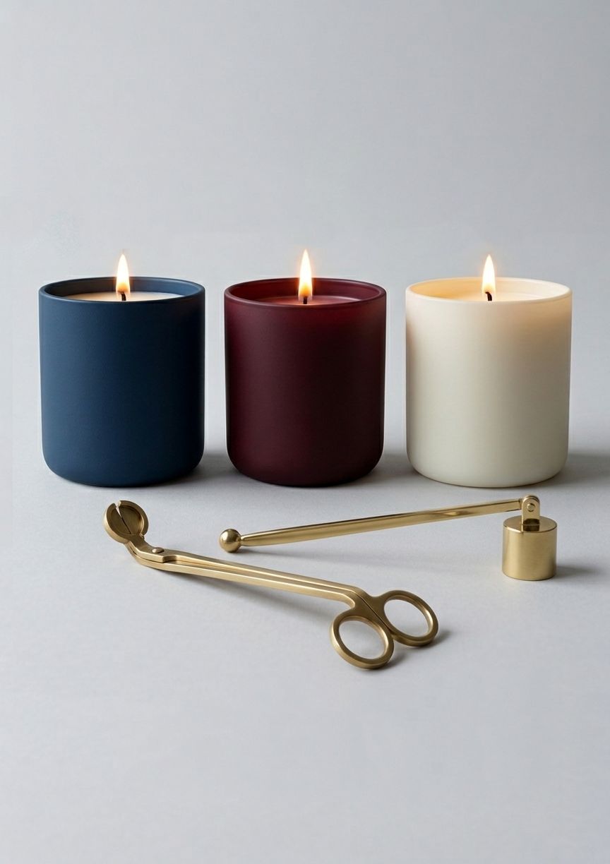 Candle set with matching accessories