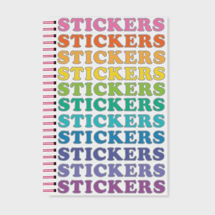 Colorful Reusable Sticker Book