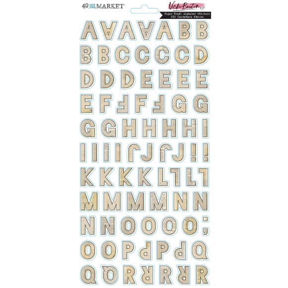 49 And Market Cardstock Stickers Paper Trail Alphabet