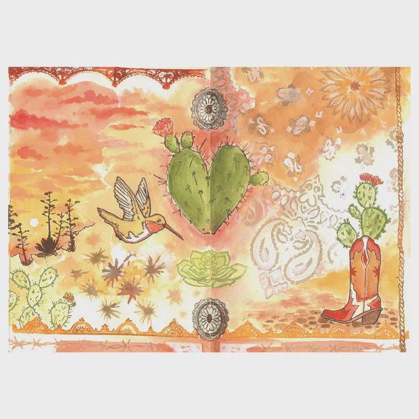 Vic Hollins – Clear Stamps Set with Stencils – Western (25 Pieces)