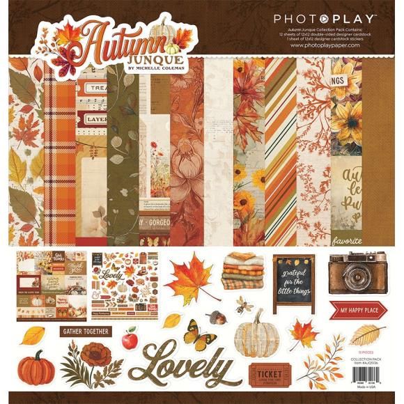 PhotoPlay Collection Pack 12&quot;X12&quot; Autumn Junque