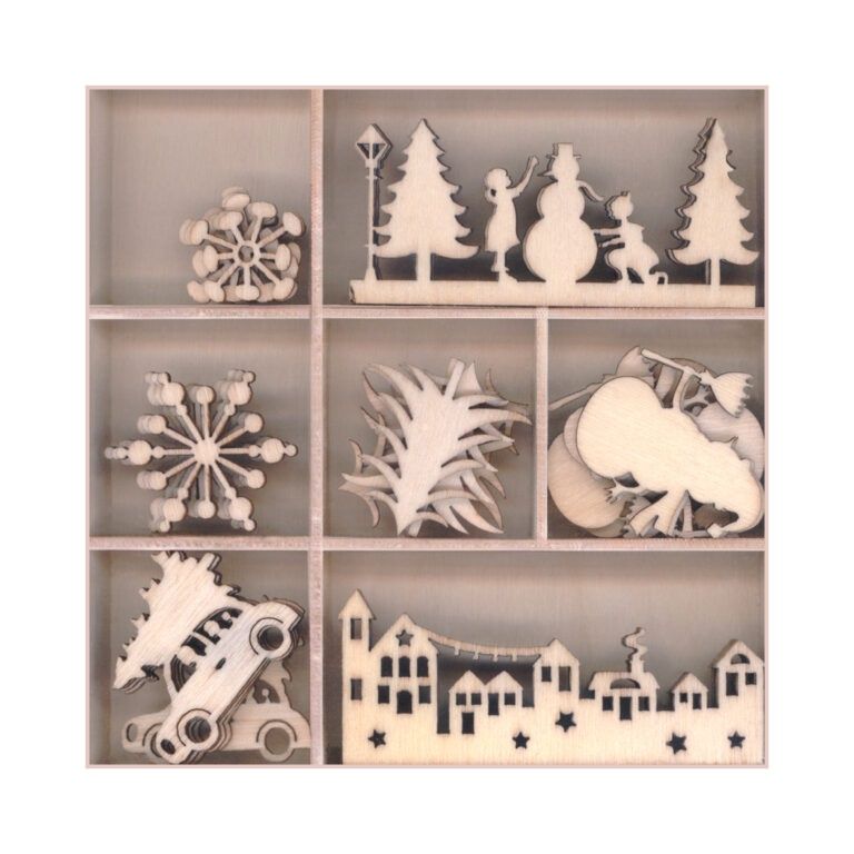 Wooden Elements – Christmas in the City (35 Pieces)