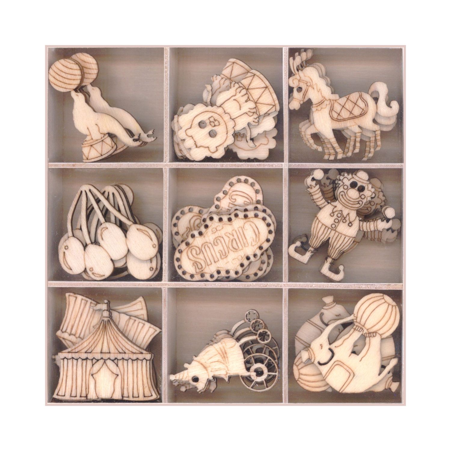 Wooden Elements – Circus (45 Pieces)