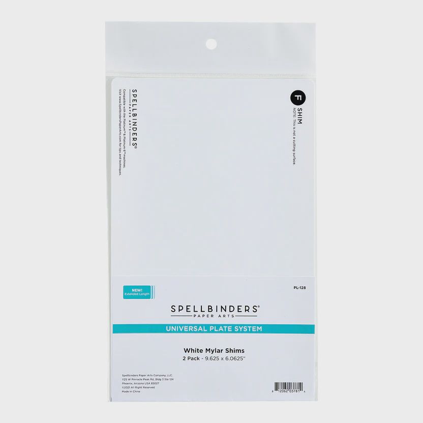 Mylar Shim (F) White 2-Pack