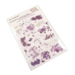 49 And Market Essential Textblends Rub-Ons 6&quot;X8&quot; 2/Pkg Eggplant