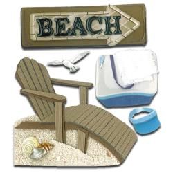 Jolee&#39;s Boutique Dimensional Stickers Beach House