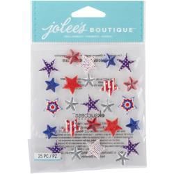 Jolee&#39;s Boutique Dimensional Stickers Patriotic Stars