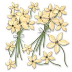 Jolee&#39;s Boutique Dimensional Stickers Cream Floral