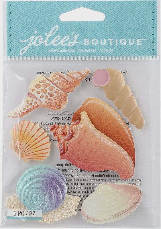 Jolee&#39;s Boutique Dimensional Stickers ~ Seashells