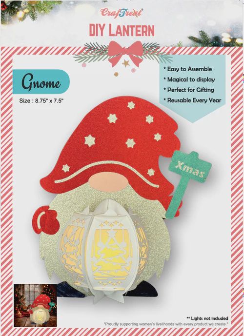 CrafTreat DIY Paper Lanterns - Gnome