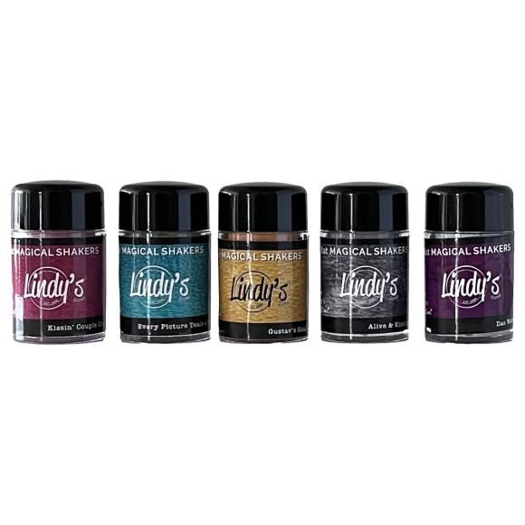 Lindy&#39;s Stamp Gang Flat Magical Shaker Painters Set 5/Pkg Kissing Klimt