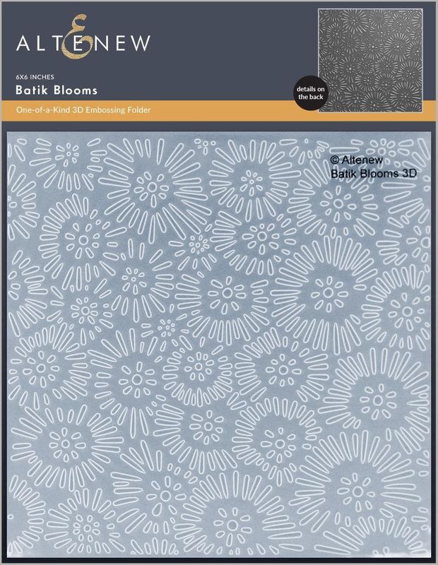 Batik Blooms 3D Embossing Folder