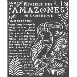 Stamperia Stencil 7.87&quot;X9.84&quot; Toucan, Amazonia