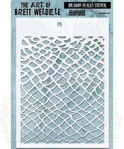 Brett Weldle Stencil- Dragon Scales
