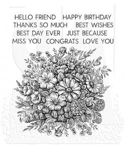 Tim Holtz Cling Mount Stamp: Floristry