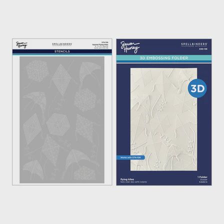 Flying Kites 3D Folder and Stencil Bundle from the Sky&#39;s the Limit Collection by Simon Hurley