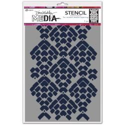 Dina Wakley Media Stencils 9&quot;X6&quot; Mosaic Cobblestone