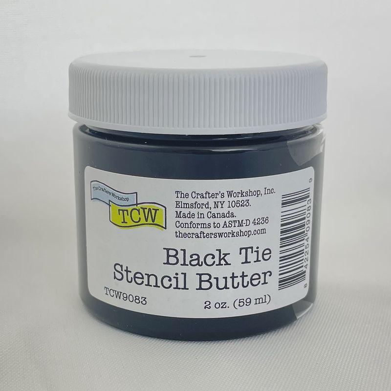 Stencil Butter Black Tie 2 oz.