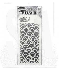 Tim Holtz Layering Stencil: Brush Arch