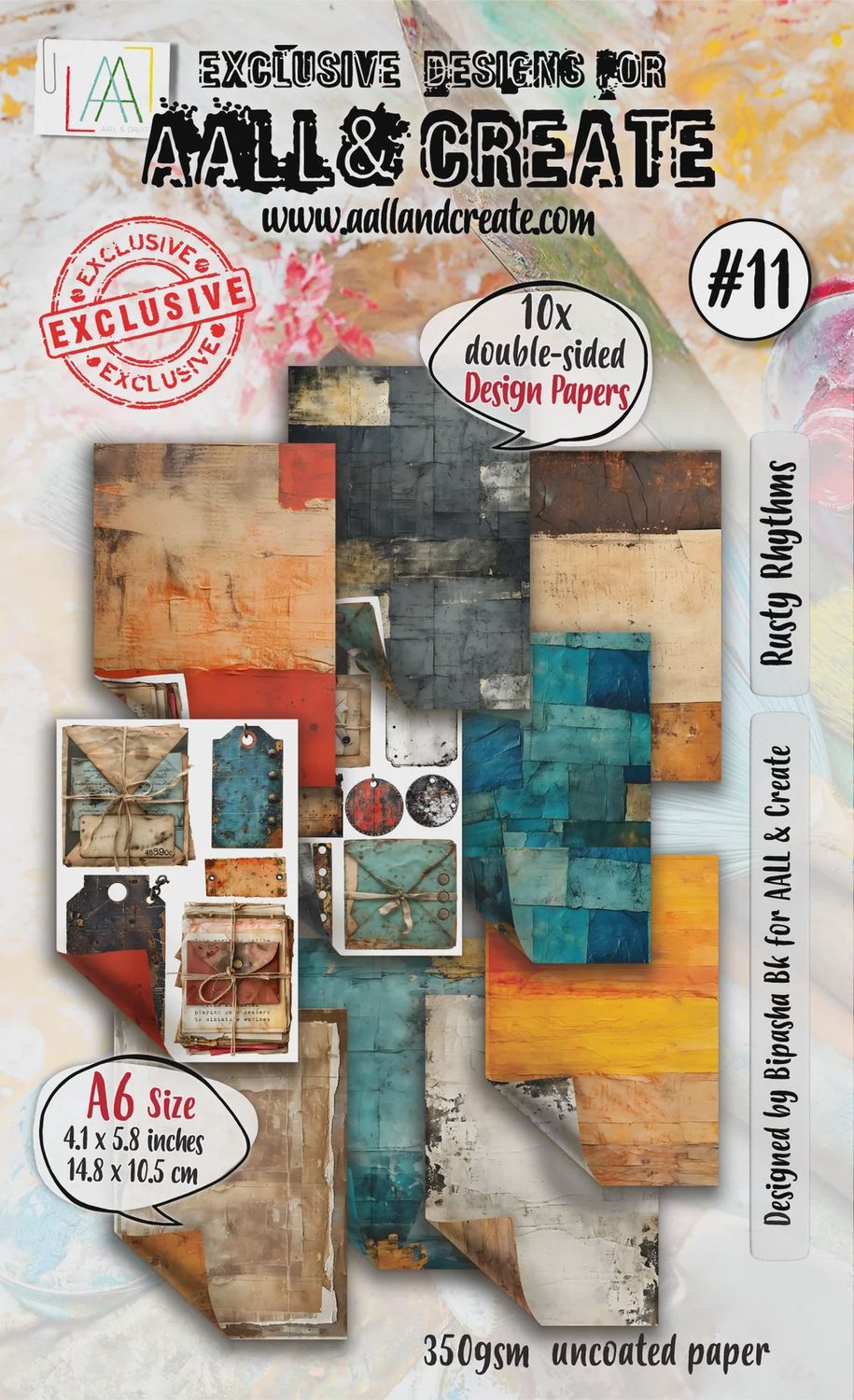 AALL and Create - A6 Design Paper - Rusty Rhythms