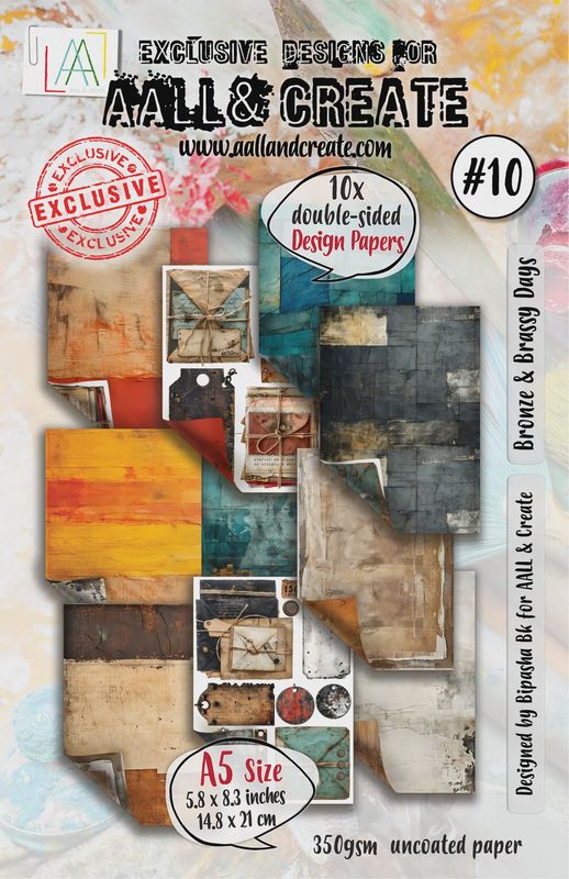 AALL and Create - A5 Design Paper - Bronze &amp; Brassy Days