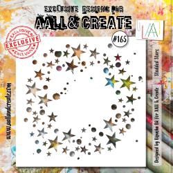 AALL And Create Stencil 6&quot;X6&quot; Studded Stars