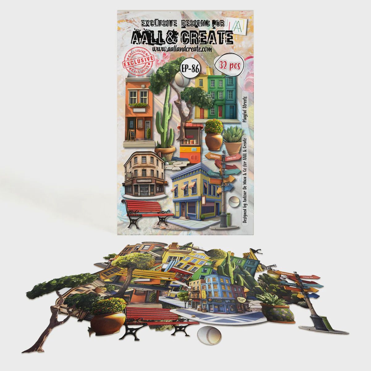 AALL and Create - Ephemera Die-Cuts - Playful Streets