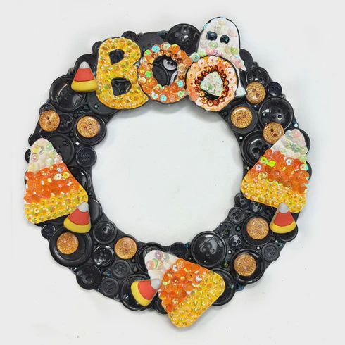 Halloween BOO Wreath DIY Craft Kit