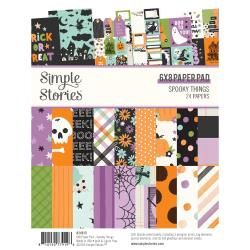 Simple Stories Double-Sided Paper Pad 6&quot;X8&quot; 24/Pkg Spooky Things