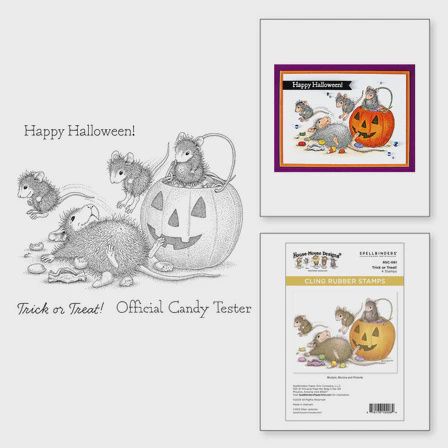 Trick or Treat! Cling Rubber Stamp Set from the House-Mouse Tree-mendous Christmas Collection