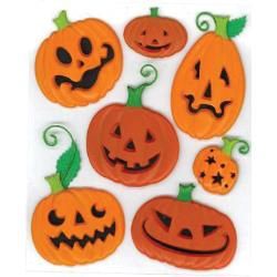 Jolee&#39;s Boutique Dimensional Stickers Funny Pumpkins