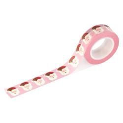 Santa&#39;s Christmas Delivery Washi Tape Pink Jolly Santa
