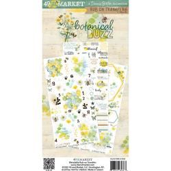 49 And Market Rub-On Transfer Set 6&quot;X12&quot; Botanical Buzz