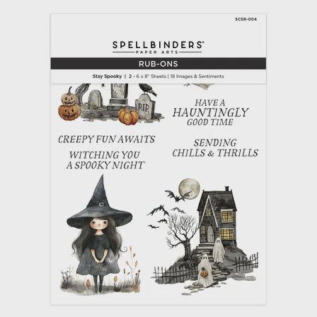 Stay Spooky Rub-On Sheets from the Simply Made Collection