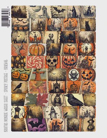 Spooky Postage | Washi Sheet