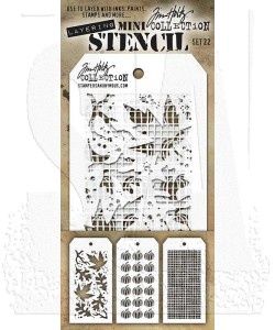 Tim Holtz Mini Layering Stencil Set #22
