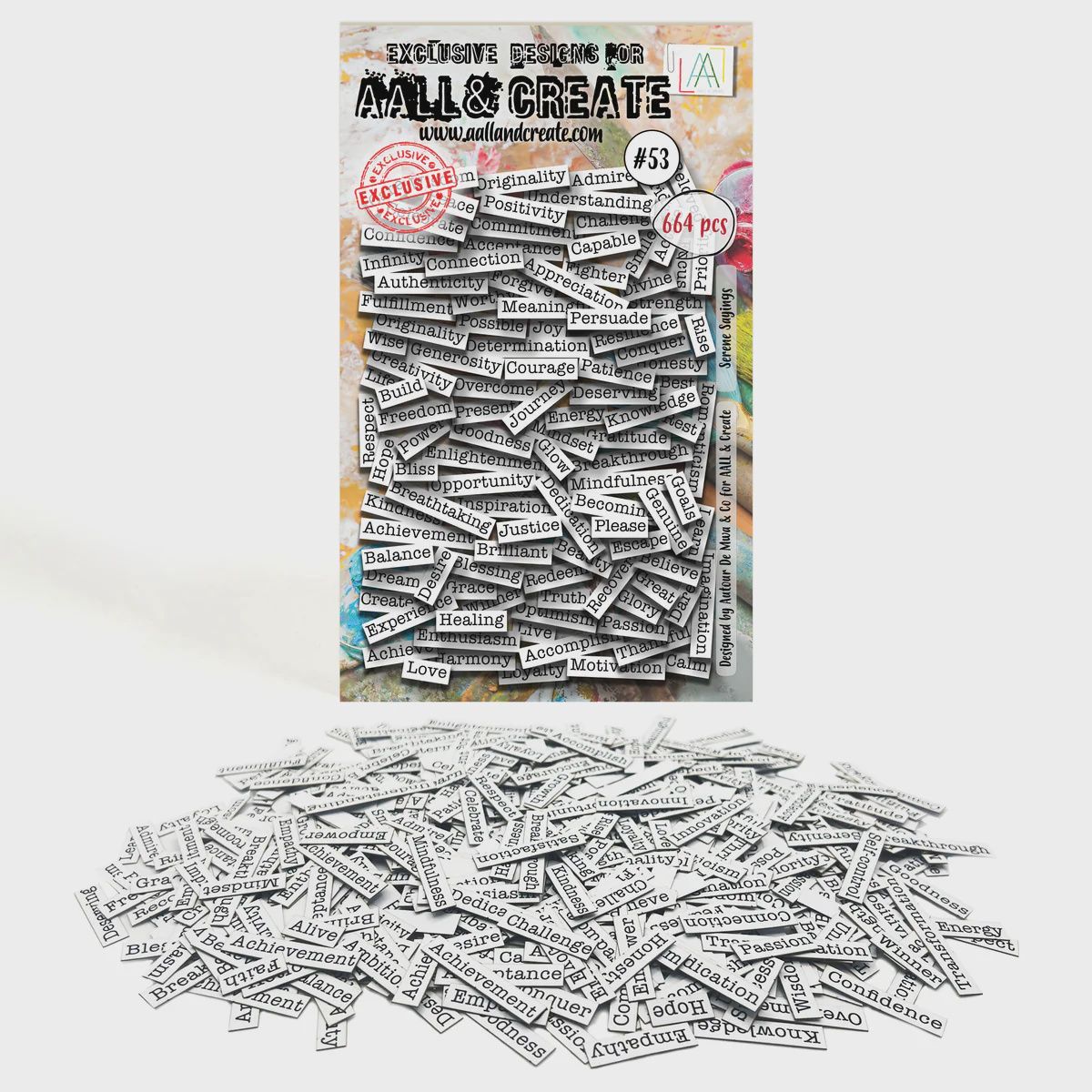 AALL and Create - Ephemera Die-Cuts - Serene Sayings