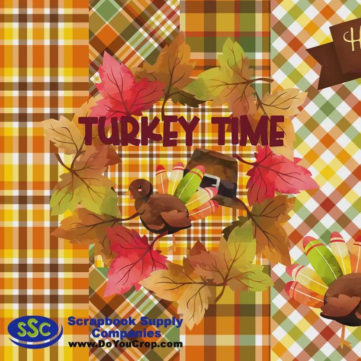 Turkey Time 12x12 Scrapbook Kit