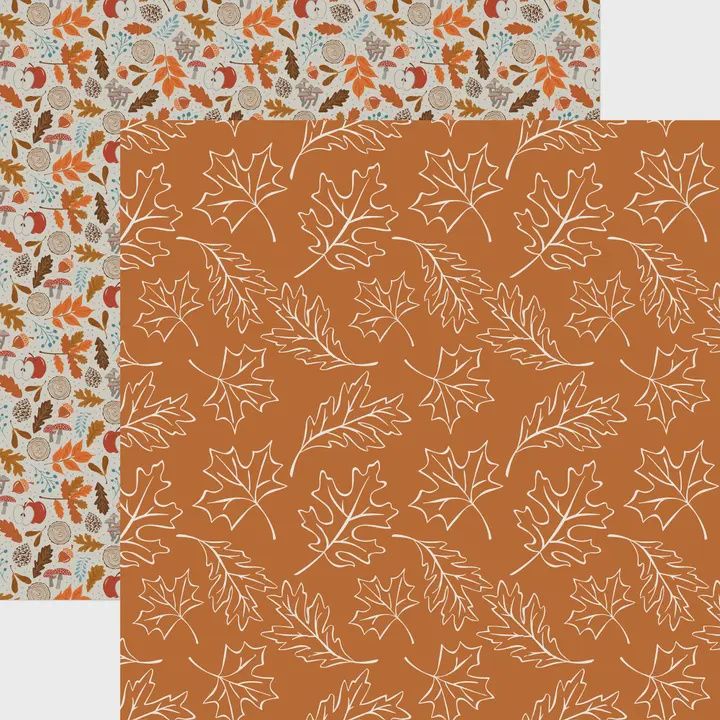Fall Leaves 12 X 12 Scrapbook Paper